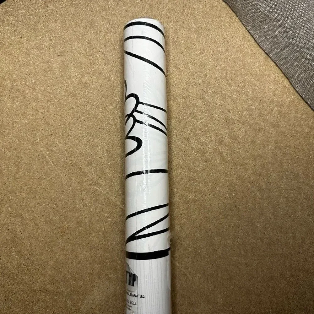 York Wallcoverings Bl0340 Black And White Book Script Floral Wallpaper